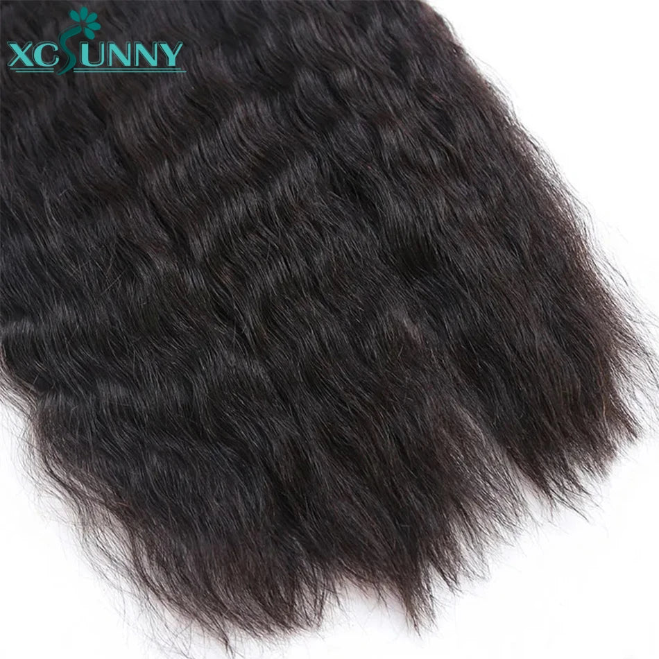 Wet And Wavy Natural Color Human Braiding Hair