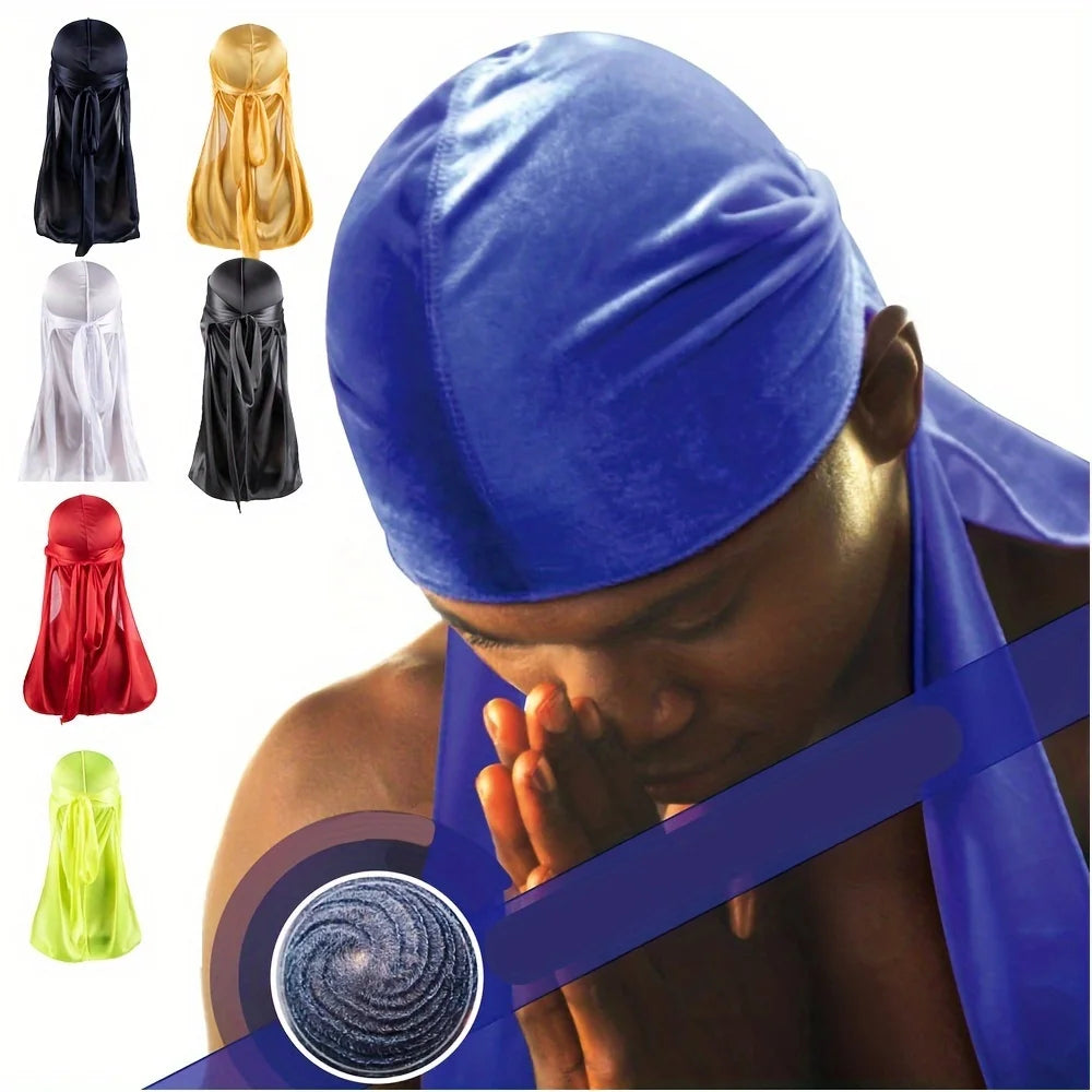 Men's Silk Durag/Wave Caps - Various Colors Available