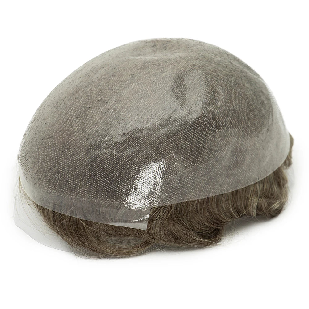 Natural Hairline Toupee Human Hair Double Knots Hair System - Various Options Available