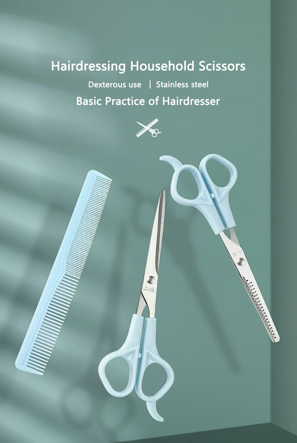 3Pc Salon Hairdressing Scissor Shear Set
