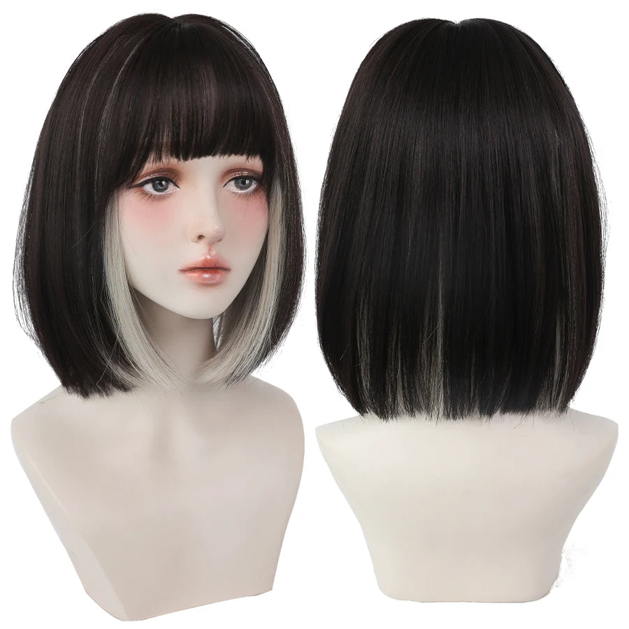 Short Bob Synthetic Wig - Various Colors Available