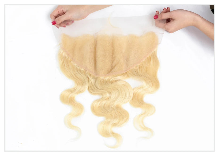 Body Wave Swiss HD Lace Frontal - 613 Blonde, 13x4, 13x6