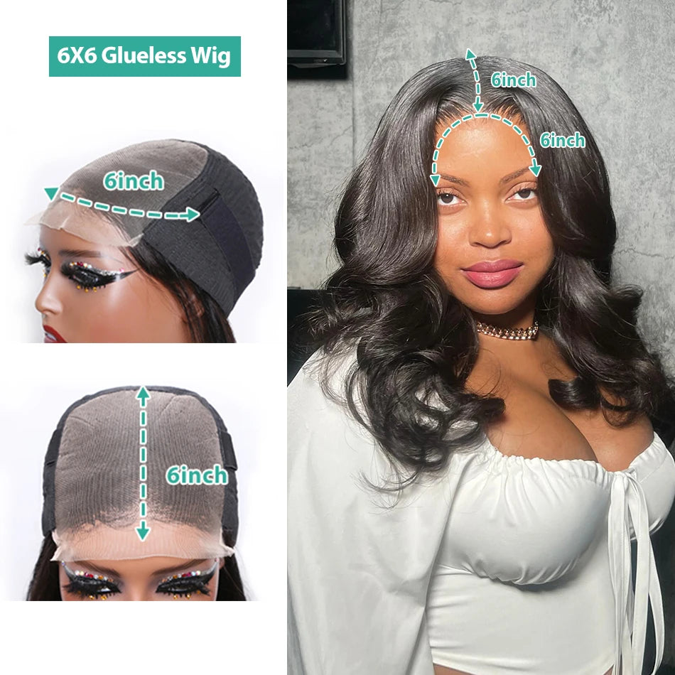 Short Body Wave Bob - Glueless HD Transparent Lace Frontal Human Hair Wig