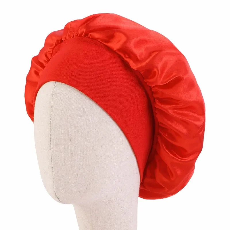 Girls Satin Wide Band Bonnet For Babies/Children