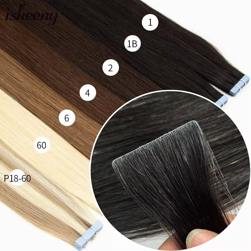 PU Skin Weft Invisible Tape-Ins Human Hair