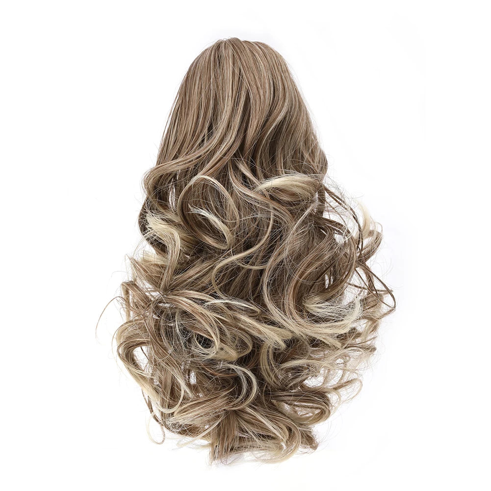 Short Synthetic Curly Claw Clip On Ponytails