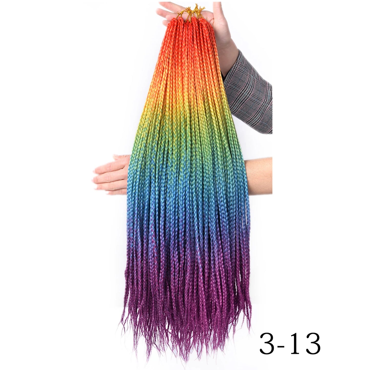 Synthetic Long Pre-Looped Box Braids Crochet Hair