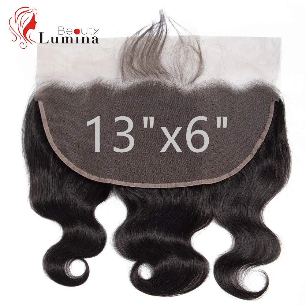 Body Wave Brazilian Remy Pre Plucked 100% Human Hair Lace Frontal or Closures