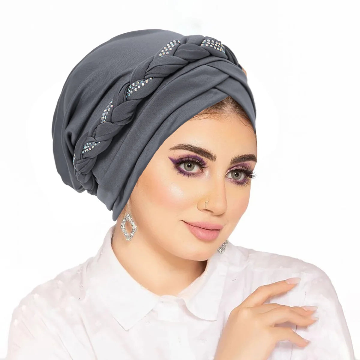 Women's Pleated Turbans in Various Colors