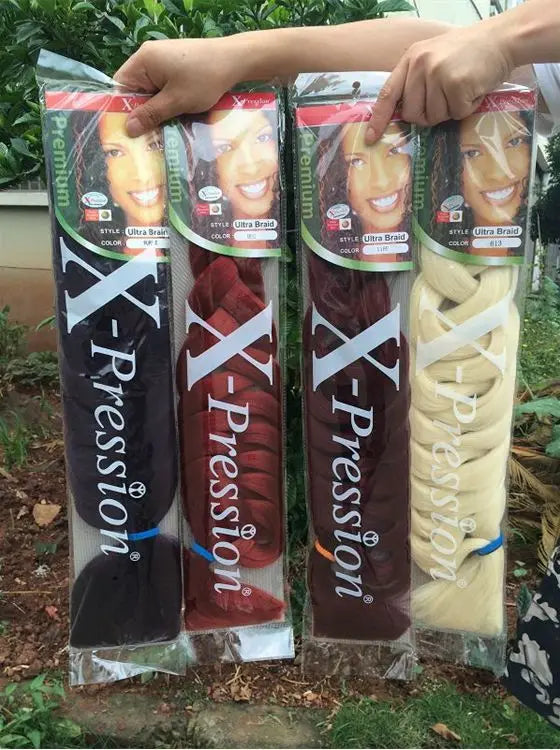 Xpression Pre Stretched Synthetic Braiding Hair - Various Colors Available