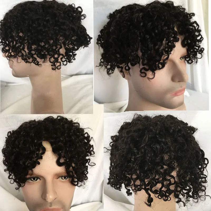 Curly Human Hair Toupee/Hairpiece Full Lace - Various Options Available