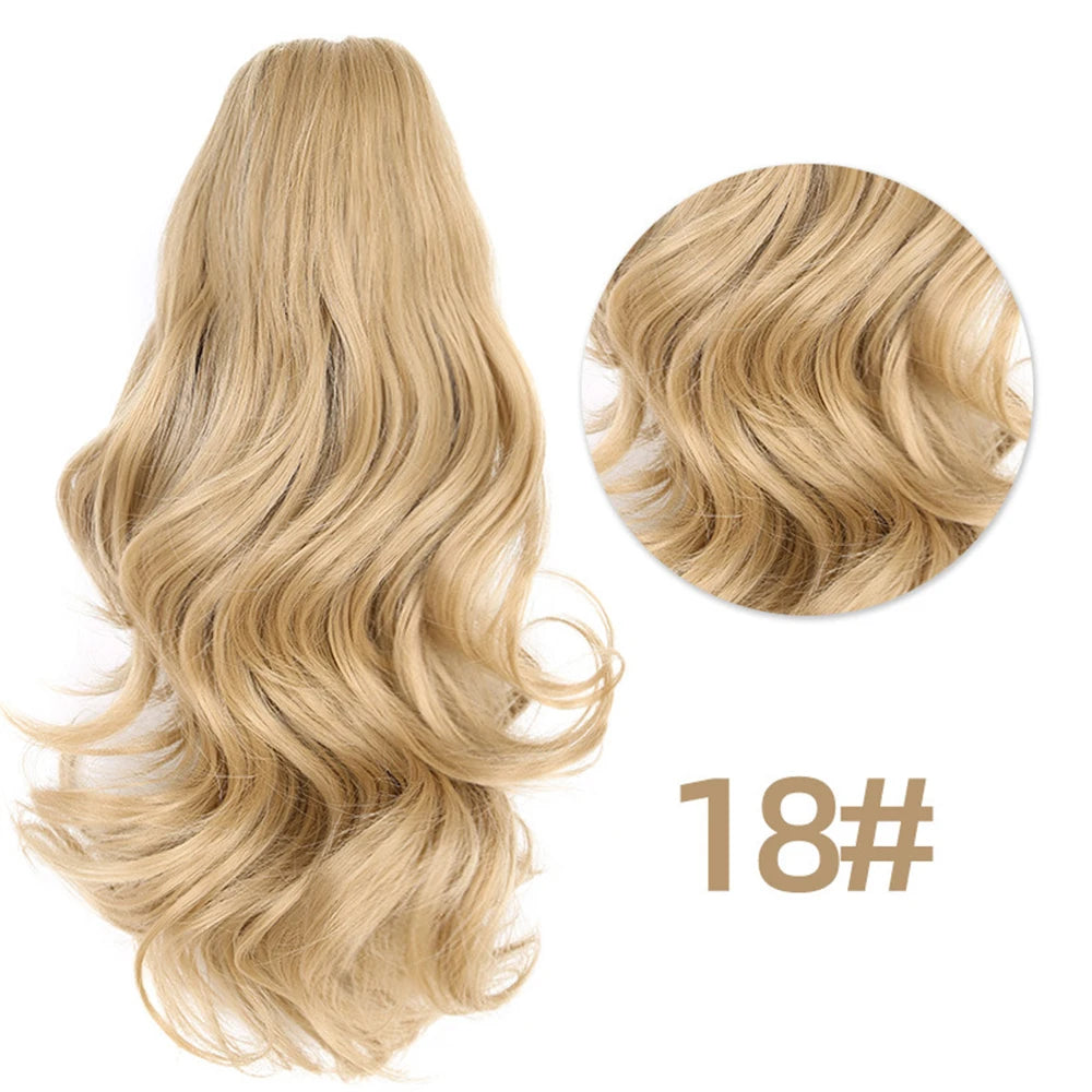 Curly Body Wave Synthetic Clip In Ponytails - Various Options Available
