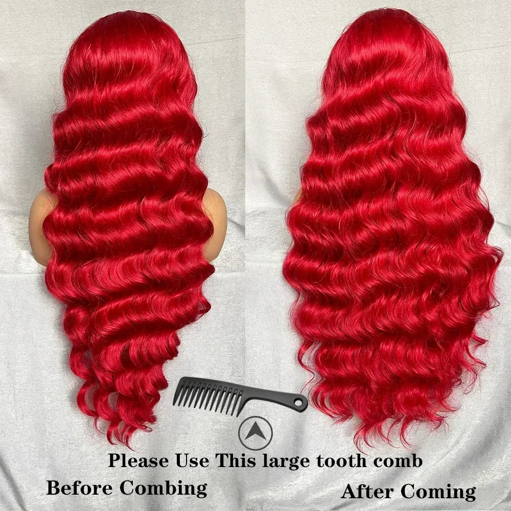 Synthetic Body Wave Lace Front Wigs With Baby Hair - Various Colors Available
