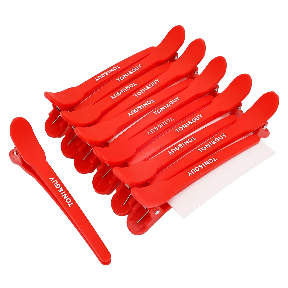 12pcs Hairdressing Hair Clip Salon  Alligator Hair Clips Plastic Black Non-Slip Clamps Salon Hair Care Styling Tools