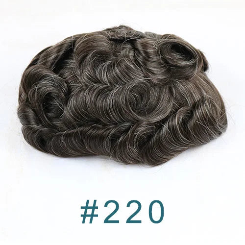 Thin 0.03mm Skin Natural Hairline Vlooped 100% Human Hair Replacement System (Toupee) Various Colors Available