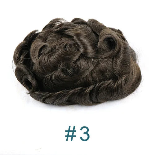 Thin 0.03mm Skin Natural Hairline Vlooped 100% Human Hair Replacement System (Toupee) Various Colors Available