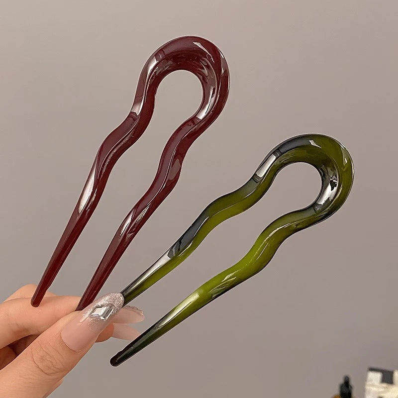 New U-Shaped Hair Fork Women Fashion Hairpins