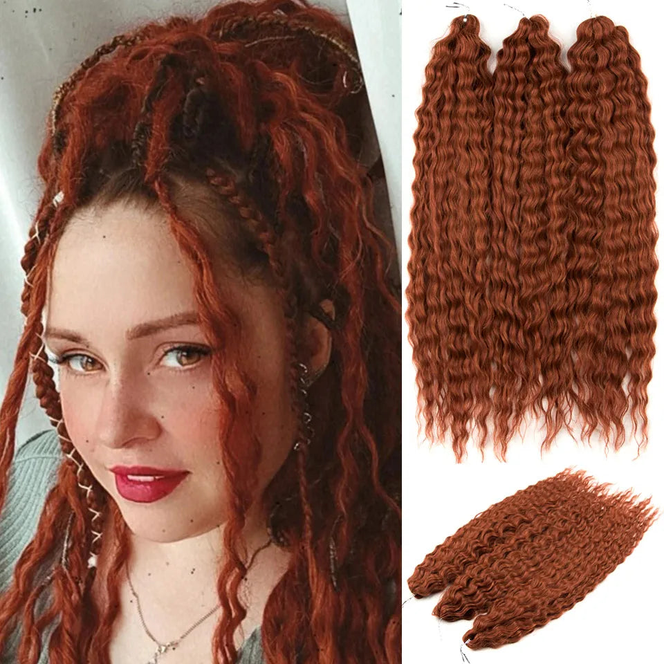 Water Wave Synthetic Crochet Hair - Various Colors Available