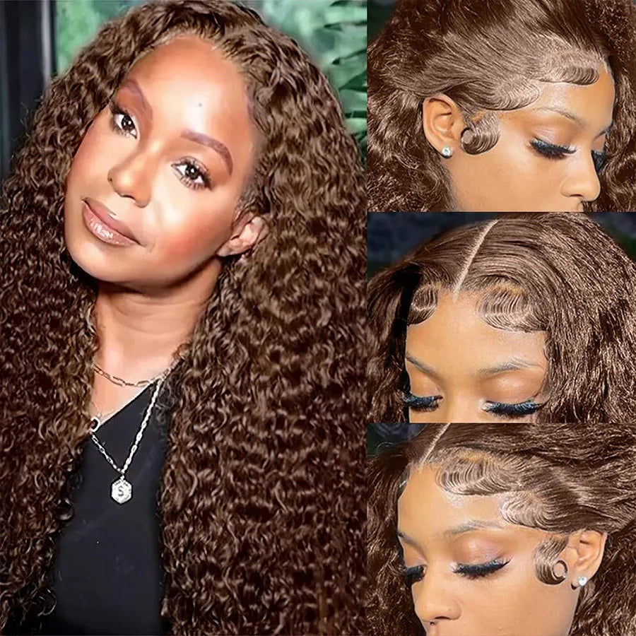 Deep Water Wave Curly - HD Lace Frontal Human Hair Wig