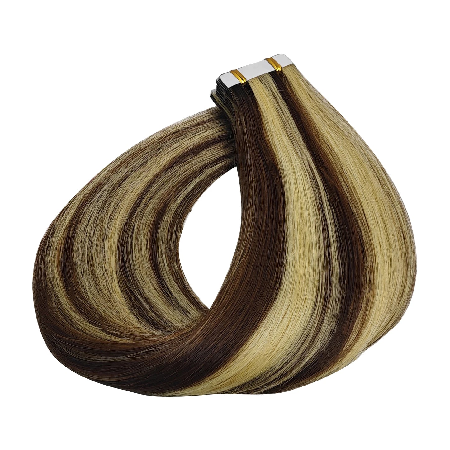 Straight Skin Weft Adhesive Invisible 100% Real Human Hair Tape-Ins