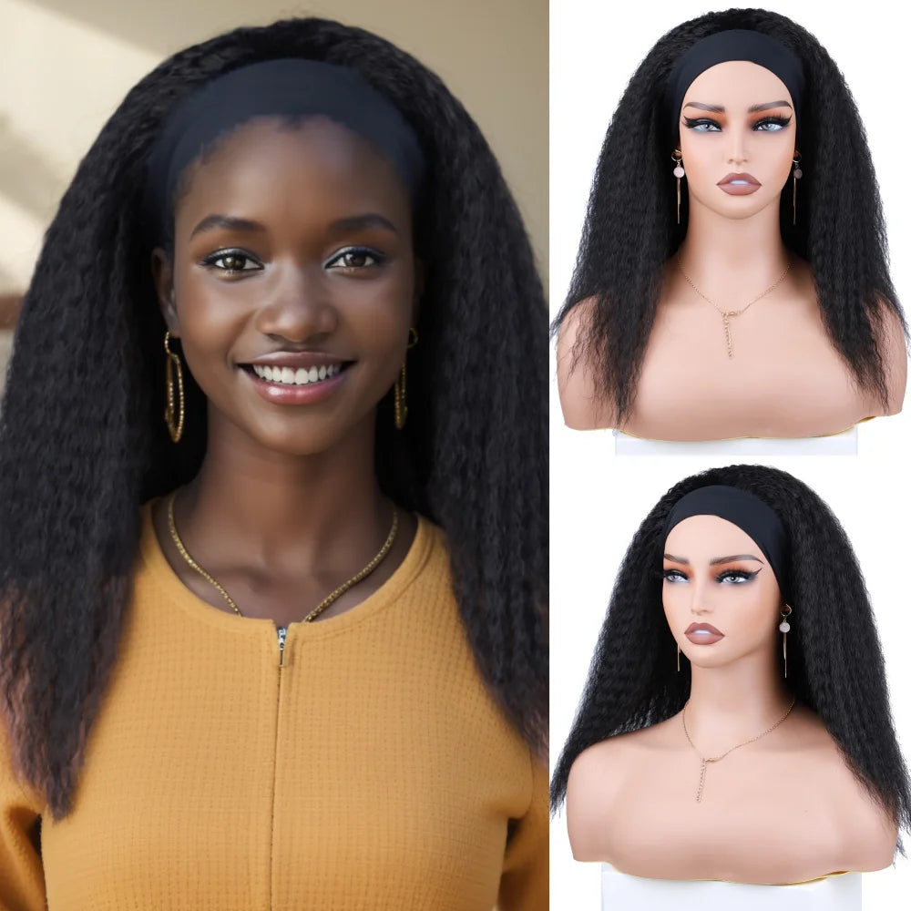 Yaki Straight Synthetic Wig - Blonde Color Available