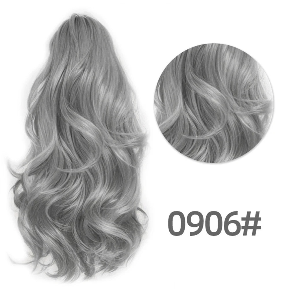 Curly Body Wave Synthetic Clip In Ponytails - Various Options Available
