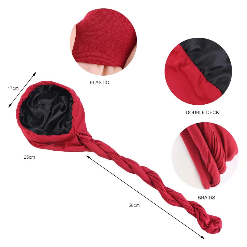 Elastic Men's Turban Hat/Scarf  - Various Colors Available