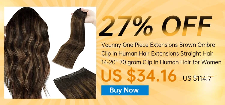Straight Human Hair Clip Ins - Various Options Available