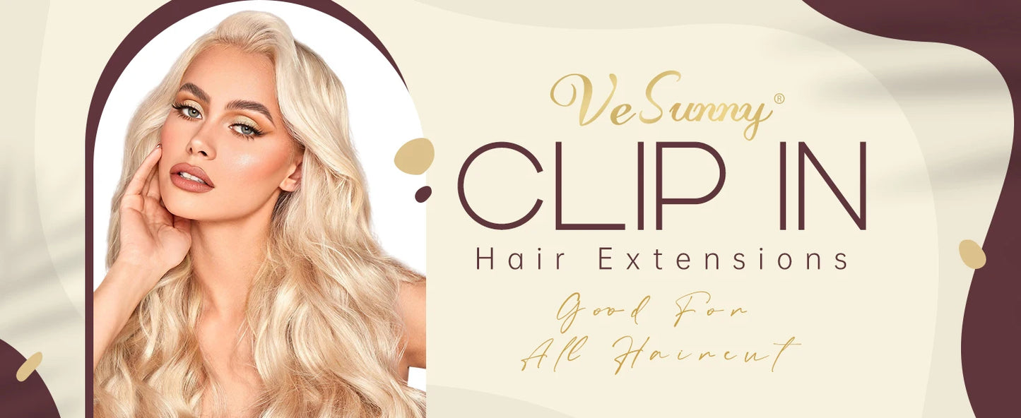 Straight Human Hair Clip Ins - Various Options Available