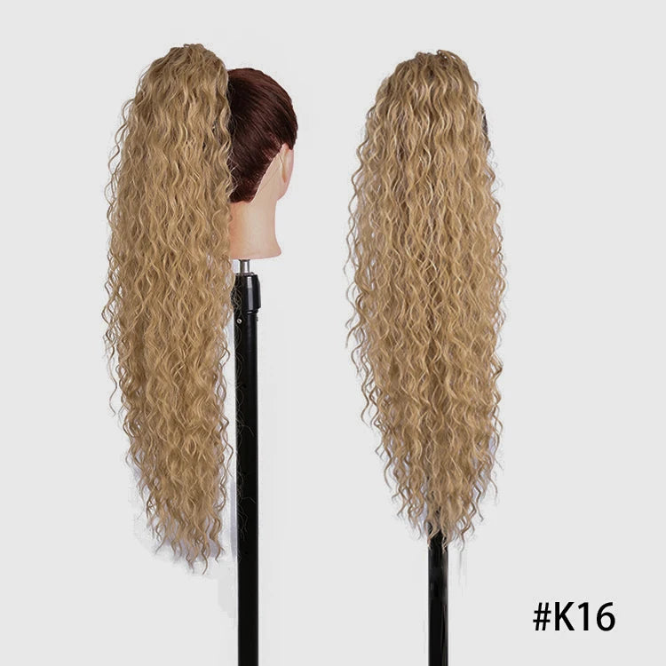 Long Synthetic Clip In Drawstring Ponytails - Various Options Available