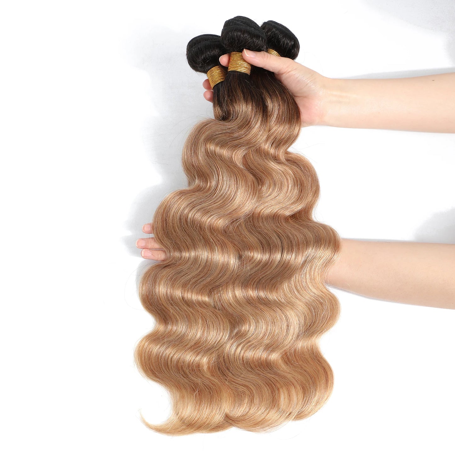 Ombre Blonde Body Wave Bundles - Brazilian Remy 100% Unprocessed Human Hair