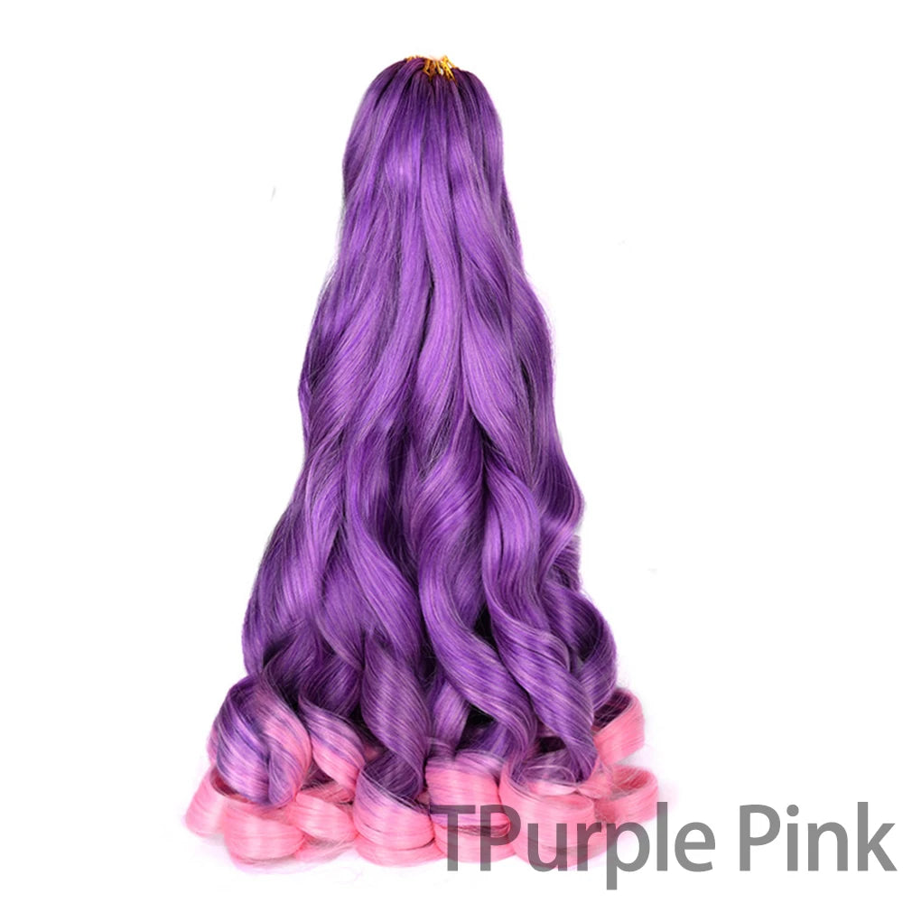 Loose French Spiral Curl Synthetic Pre-Stretched Braiding Hair