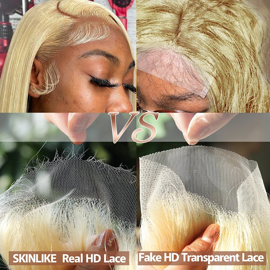 Body Wave 613 Blonde Ultra Thin HD Transparent Lace Frontal Deep Part