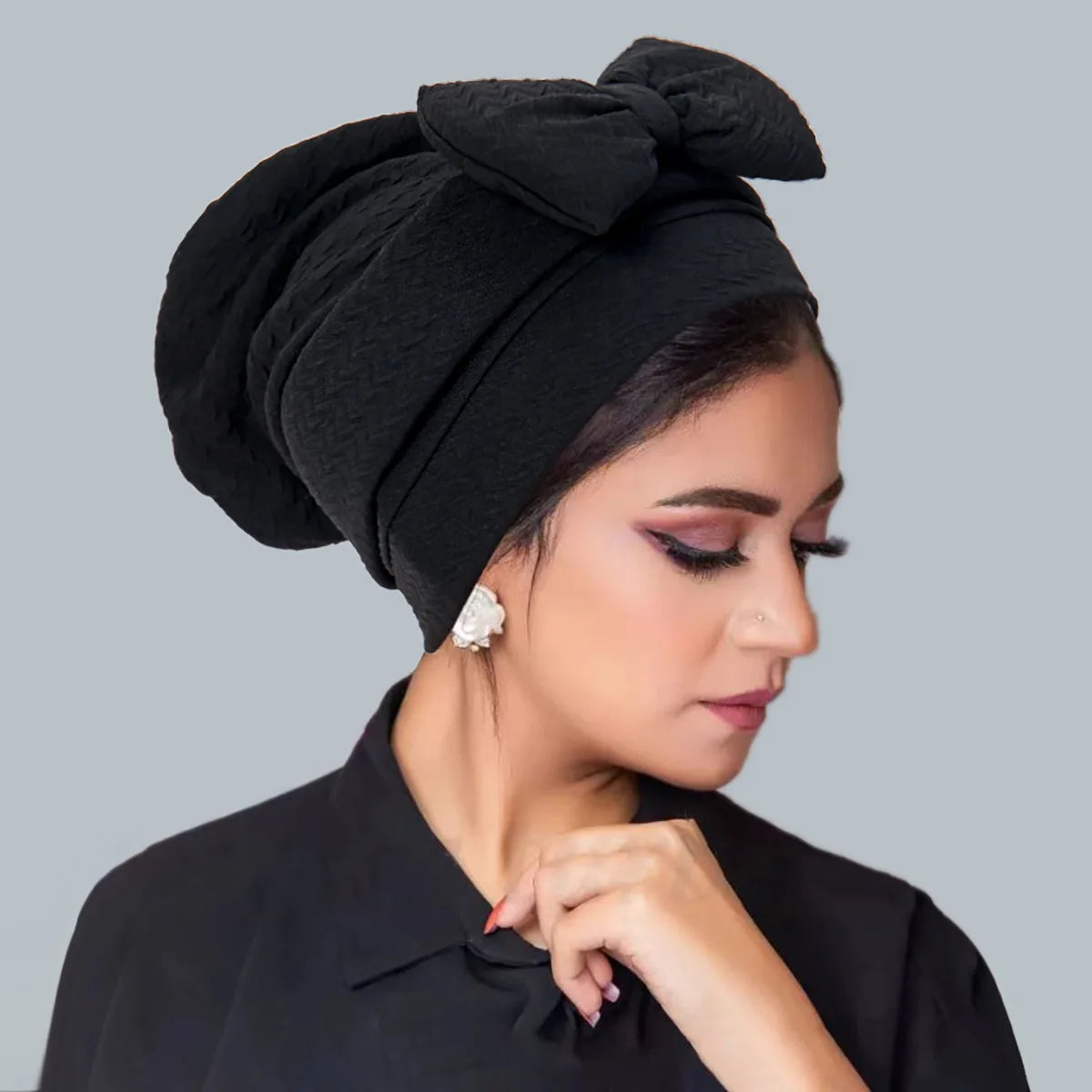 Women's Pleated Turbans in Various Colors