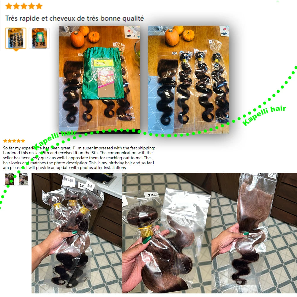 Body Wave Bundles - Human Hair (Two Colors Available)