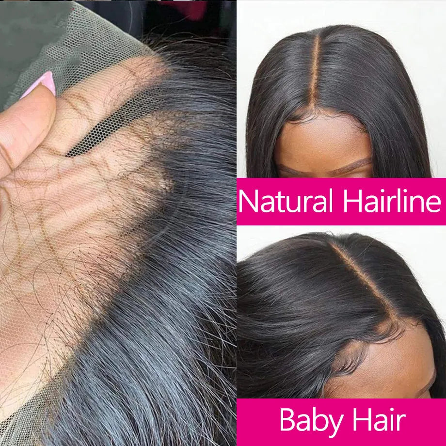 Straight Human Hair Transparent Lace Closures/Frontals