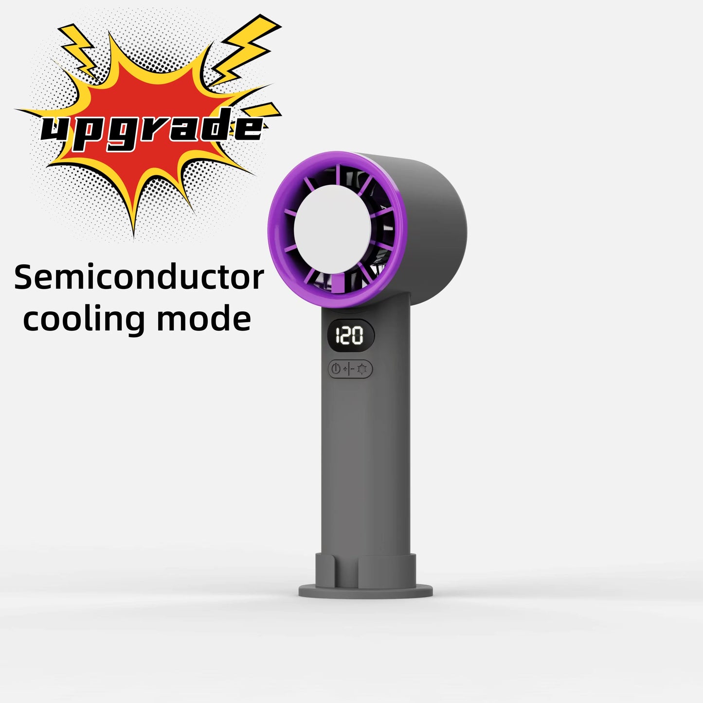 Mini Portable Handheld Fan , 120 Wind Speeds, USB Recharge