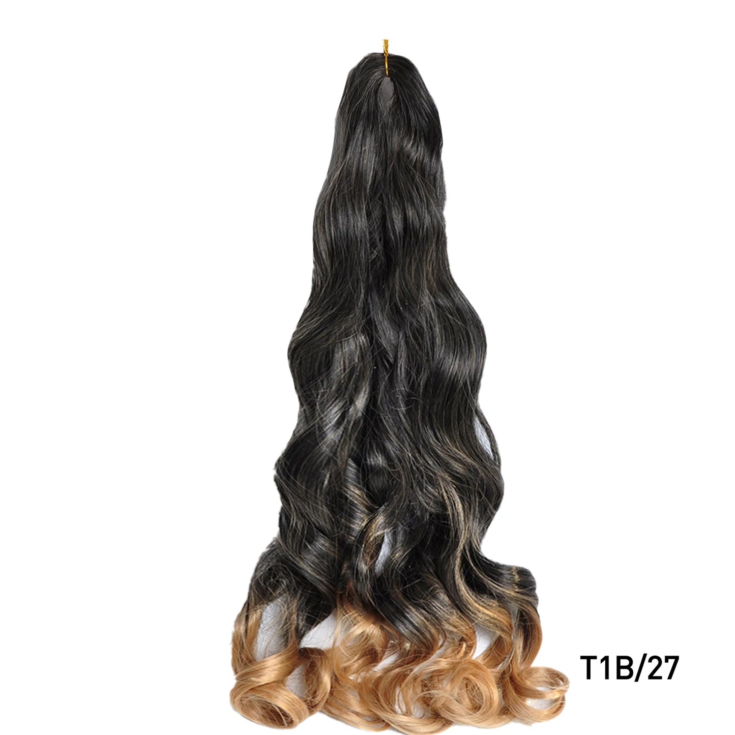 French Spiral Curls Pre Stretched Loose Synthetic Braiding Hair