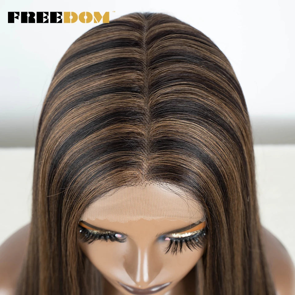 Straight Synthetic Lace Front Wigs - Various Colors Available