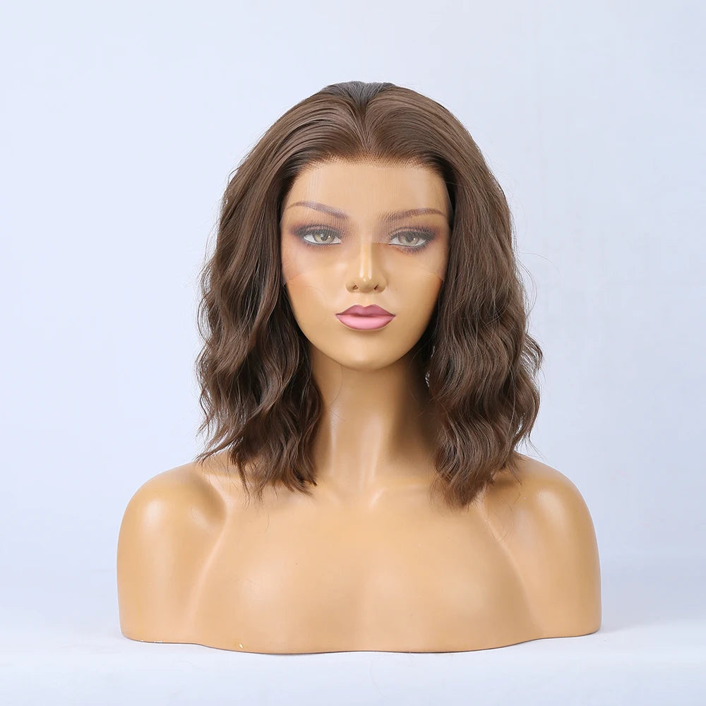 Body Wave Short Bob Lace Front Synthetic Wigs - Various Colors Available