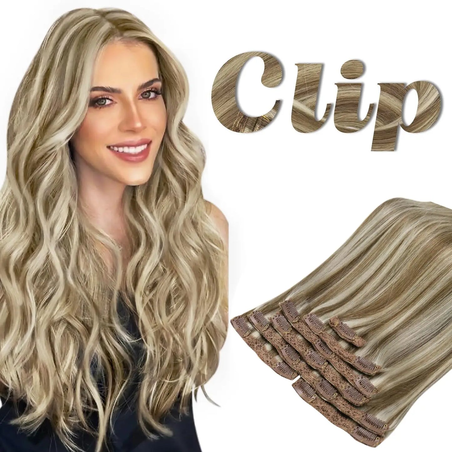 Straight Human Hair Clip Ins - Various Options Available