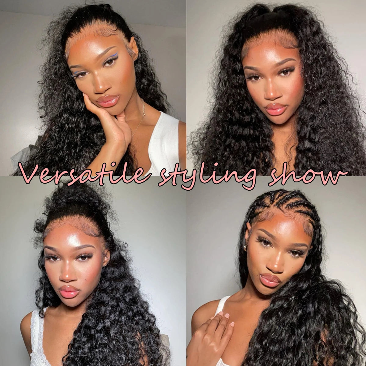 Brazilian Deep Wave Curly - Pre Plucked 360 Lace Front Human Hair Wig