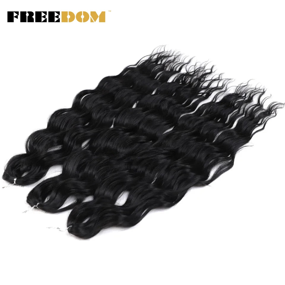 Synthetic Loose Deep Wave Crochet Hair - Various Colors Available