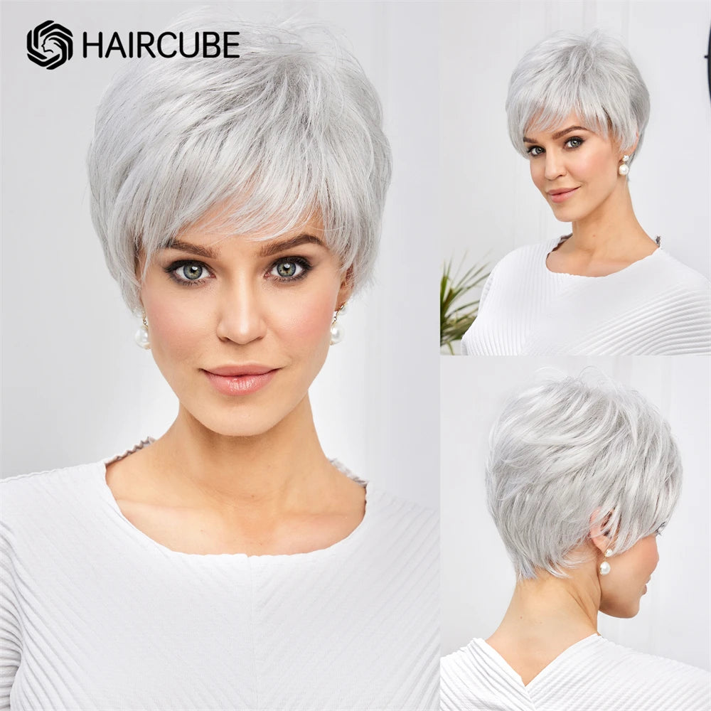Short Pixie Cut Wigs - Kanekalon Synthetic Hair