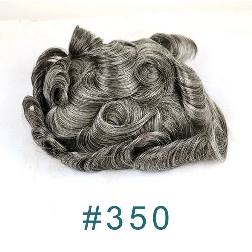 Thin 0.03mm Skin Natural Hairline 100% Human Hair Replacement System (Toupee) - Various Colors Available