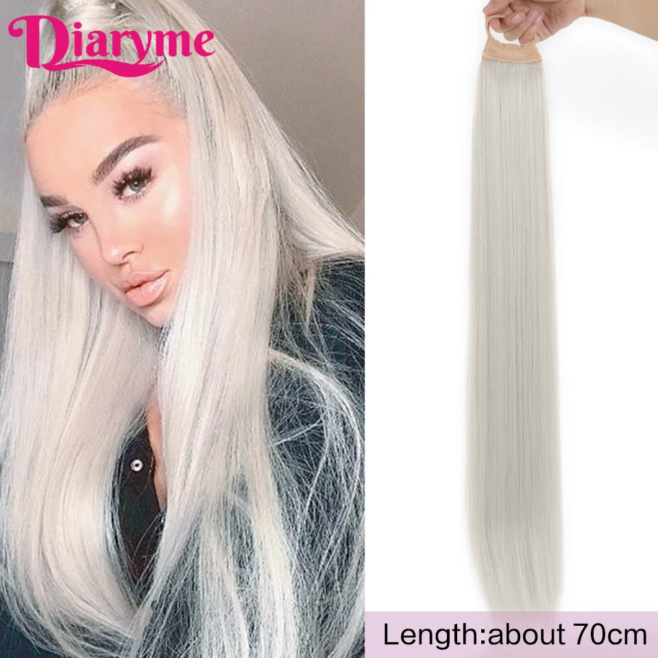 Long Straight Synthetic Ponytails - Various Options Available