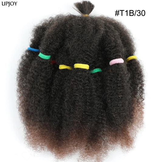 Afro Kinky Curly Marley Synthetic 12inch Hair - Various Colors Available