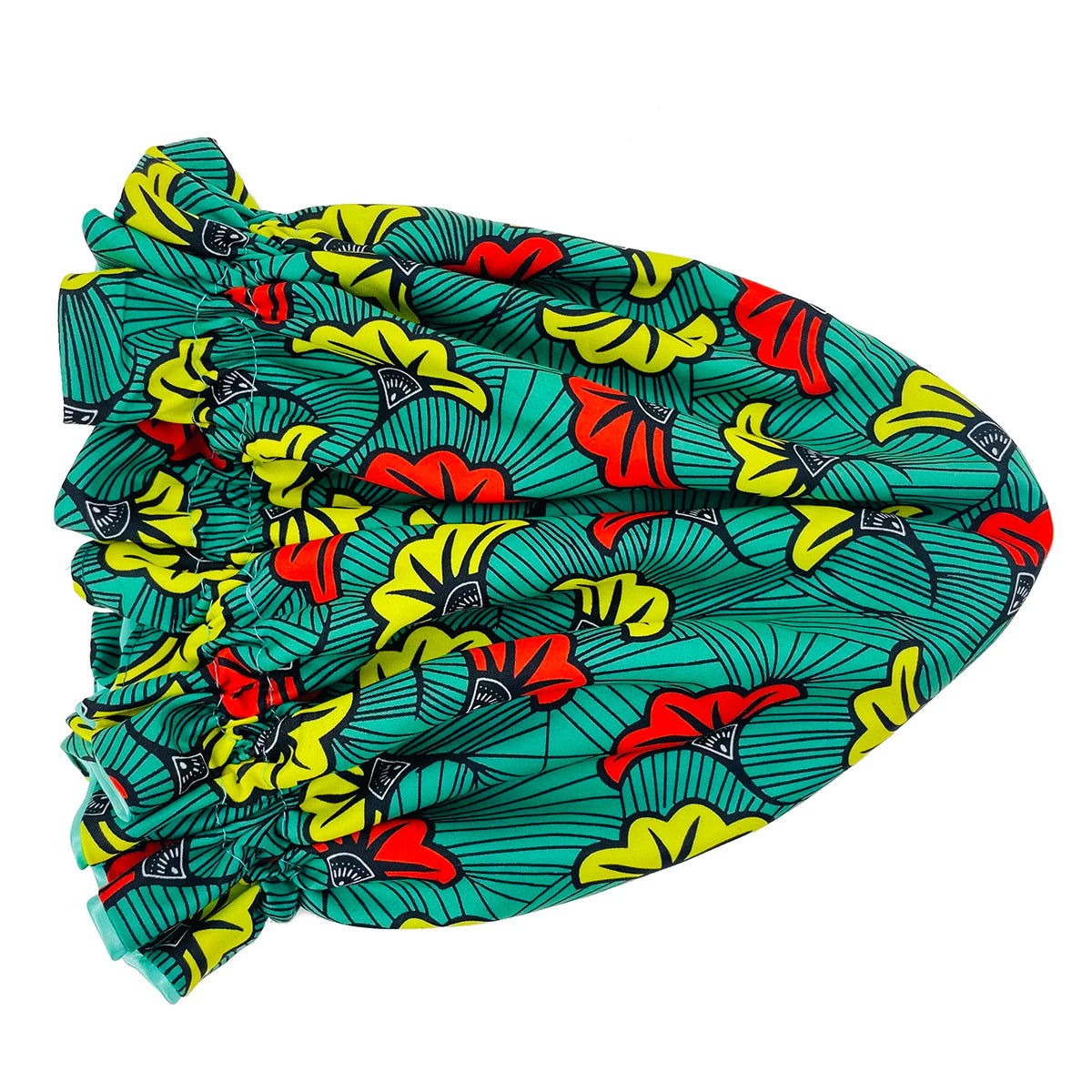African Pattern Print Satin Bonnets