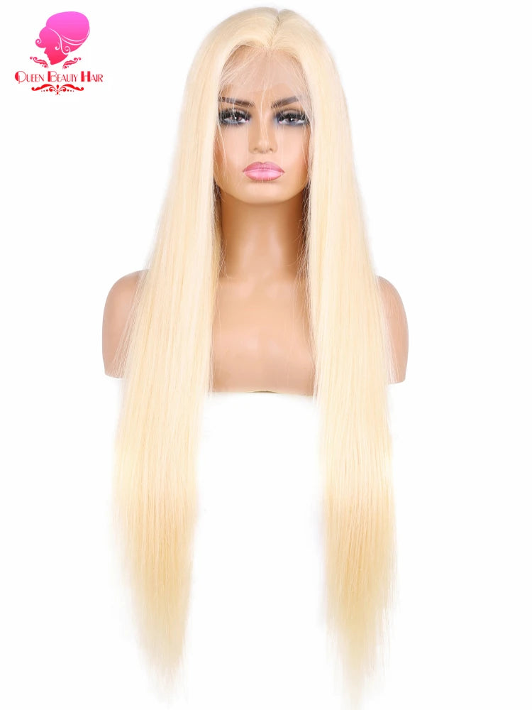 Blonde Bone Straight - 360 Pre Plucked Full Lace Frontal Human Hair Wig