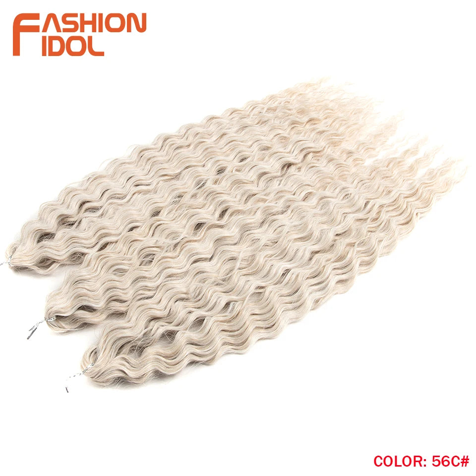 Water Wave Synthetic Crochet Hair 24 Inch - Various Colors Available